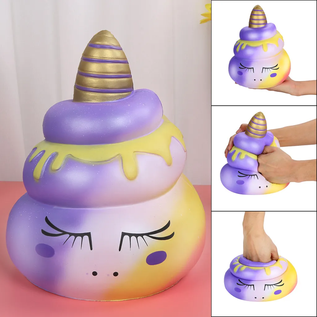 

2019 Dropshipping speelgoed squishy Kawaii Jumbo Unicornor Poo Slow Rising Cream Scented Stress Relief Toy Decompression toys