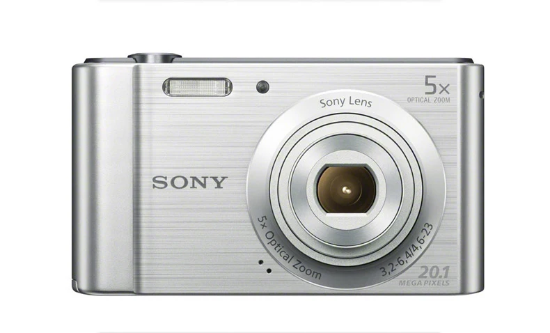 Серебристый SONY DSC-W800 DSC-W800 20 МП цифровая камера 5x оптический зум CCD - Цвет: Серебристый