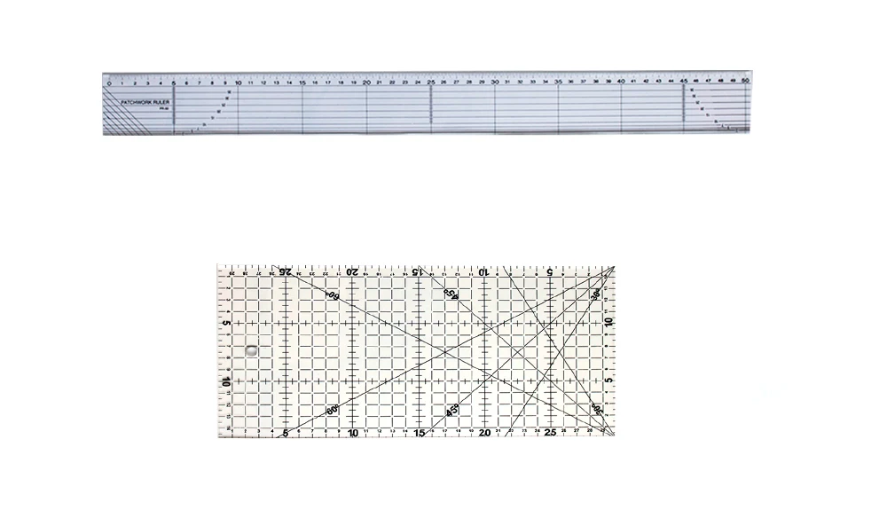 1 шт. пластиковая прозрачная швейная Лоскутная линейка инструменты для шитья сетки линейки для резки узоров портные линейки DIY для шитья Крафт масштабная линейка