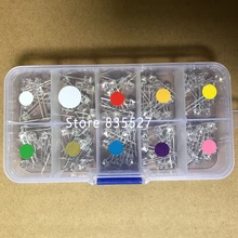 100pcs/Box MIX 5mm LED F5 Assorted Kit Straw Hat Warm White Green Red Blue UV Yellow Orange Pink DIY Light Emitting Diode Set