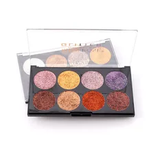 Miss Rose Eyeshadow Palette 8 Colors Pigmented Eye Shadows Pressed Glitter Flash Powder Long Lasting Makeup Pallete