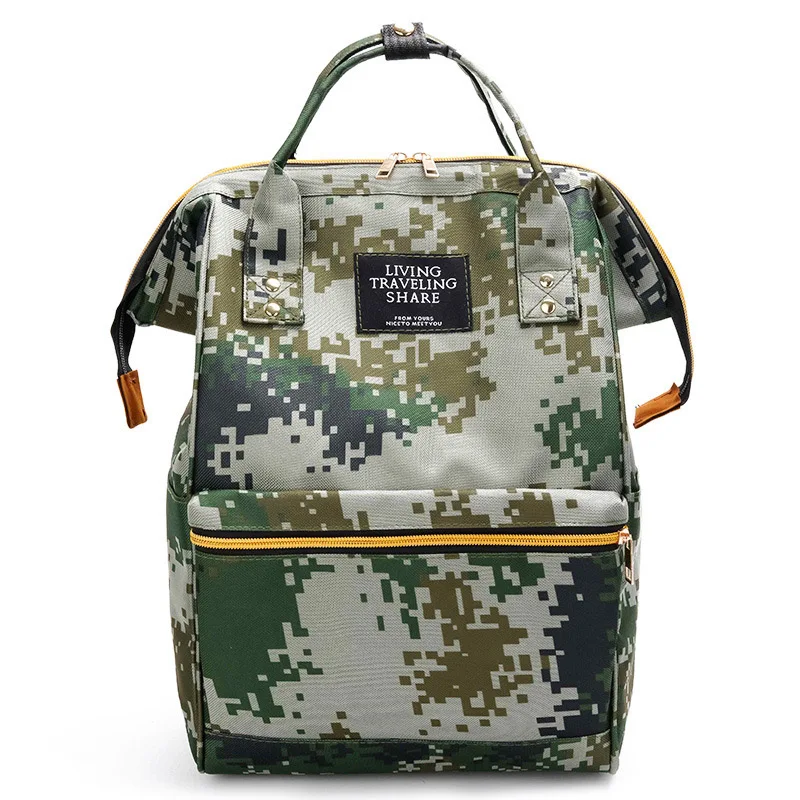 Сумка для подгузников для мам и мам, большая емкость, для ухода за ребенком, для кормления, цветной рюкзак для путешествий, для младенцев, сумки для пеленания MBG0083 - Цвет: Camouflage