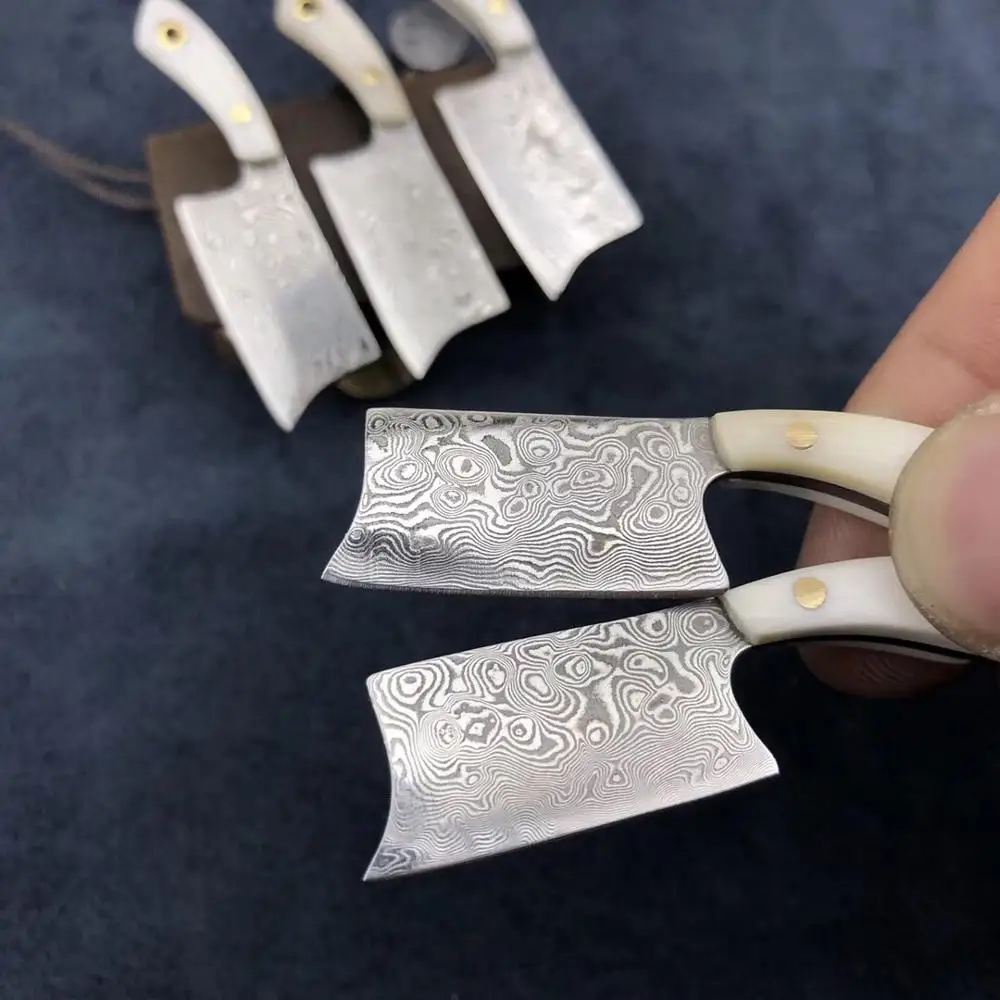 

Mini model High Quality Fruit Paring Slicing Knife Japanese VG10 Steel Sharp Kitchen Knives Damascus Cut G10 Handle