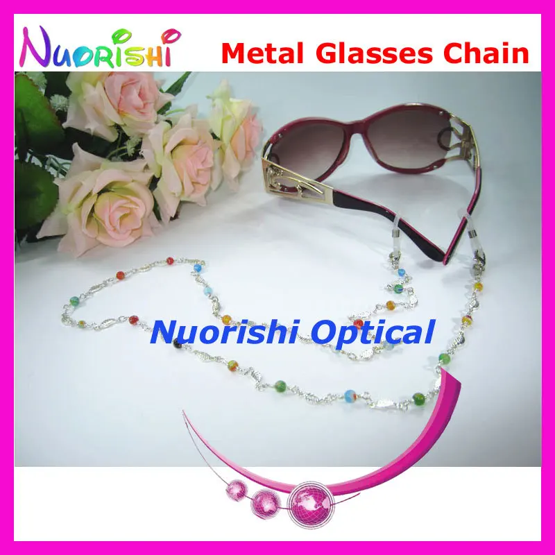 6 шт. красивые металлические солнцезащитные очки, очки для очков sungass шнур очки сумка на ремешке-цепочке Шнур L535