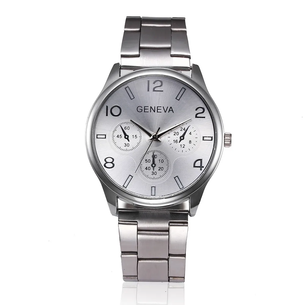 

Fashion Man Women Crystal Stainless Steel Analog Quartz Wrist Watch Womens Wrist Watch Hodinky Relogio Feminino Clock Masculino
