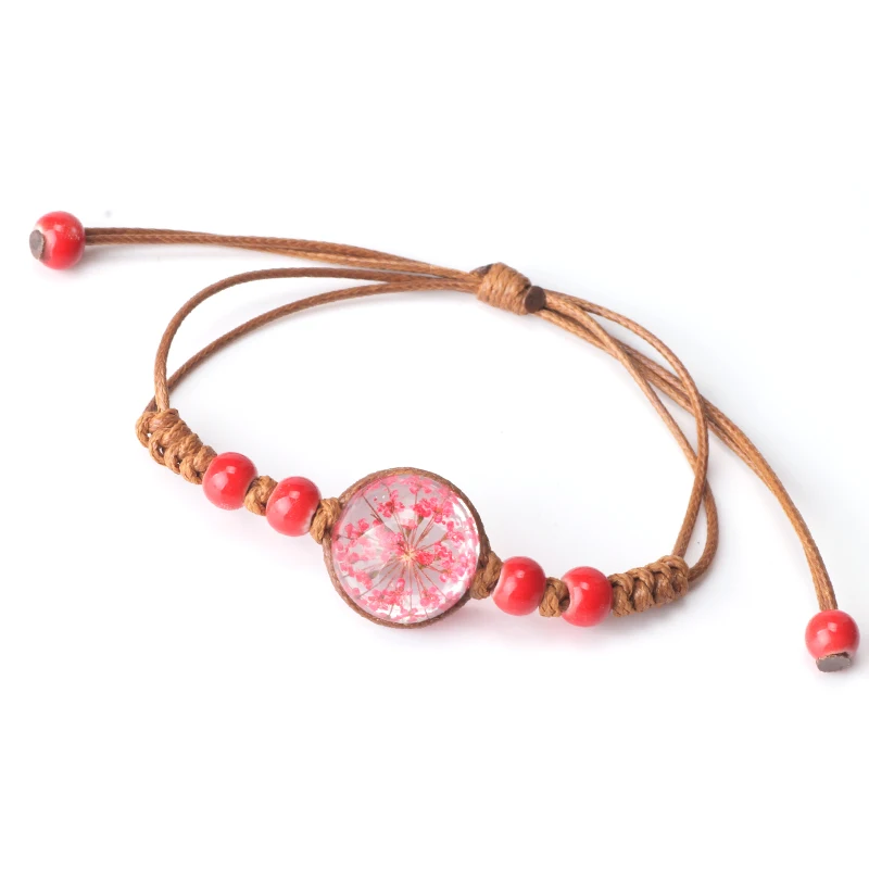 Luyun женский индивидуальный ювелирный стеклянный браслет четырехлистный клевер счастливый браслет