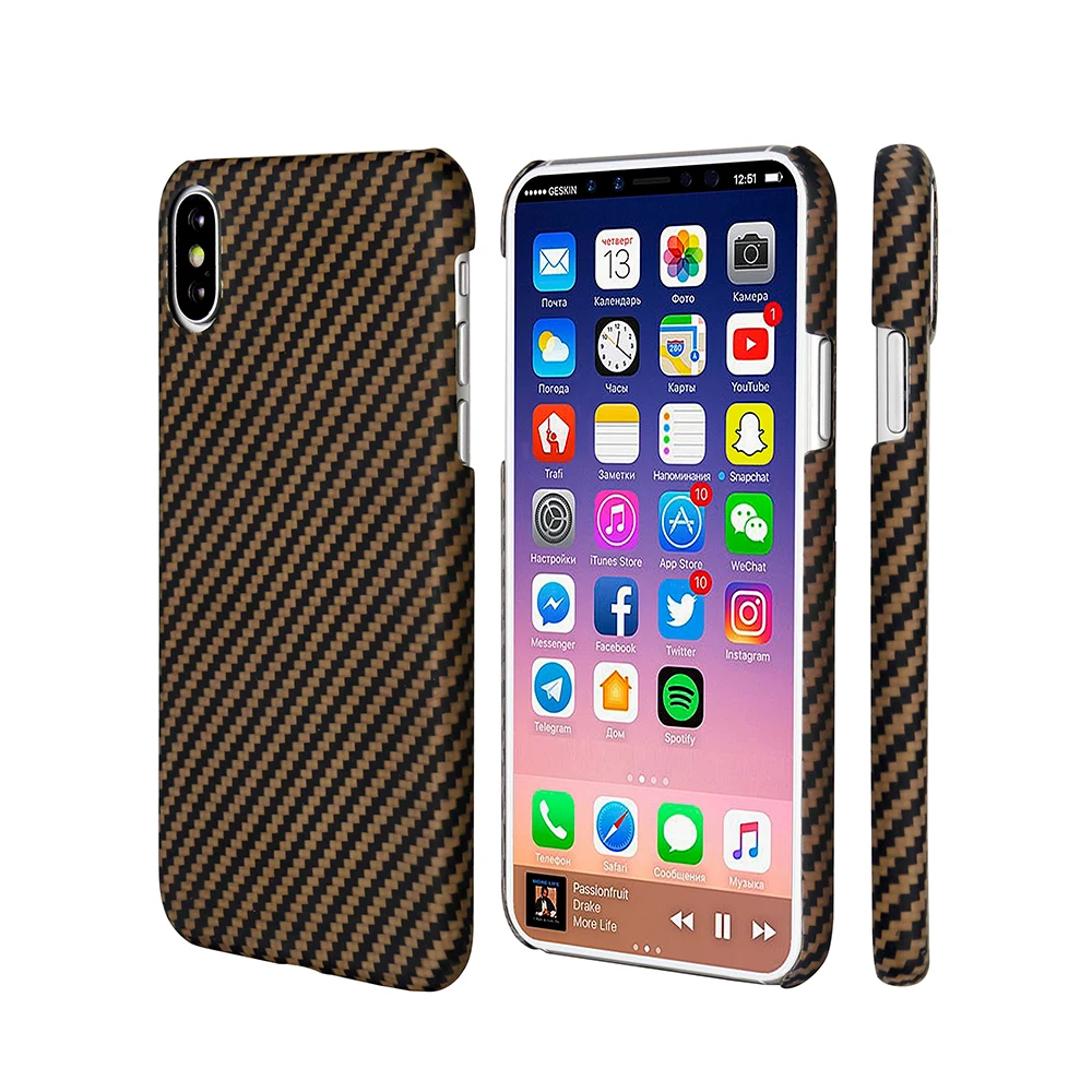 Новое поступление роскошный Ультратонкий цветной чехол Mcase из арамидного