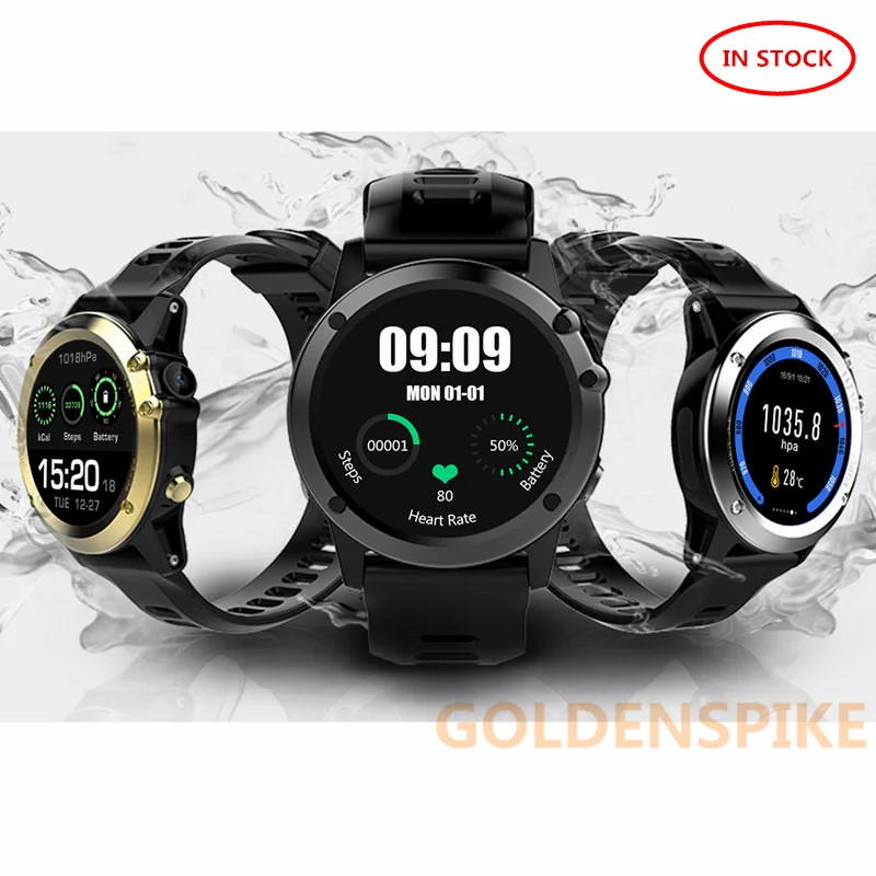 

H1 Waterproof Smart Sport Watch Bluetooth Smartwatch with Camera Support GPS/ WIFI Heart Rate monitor Pedometer