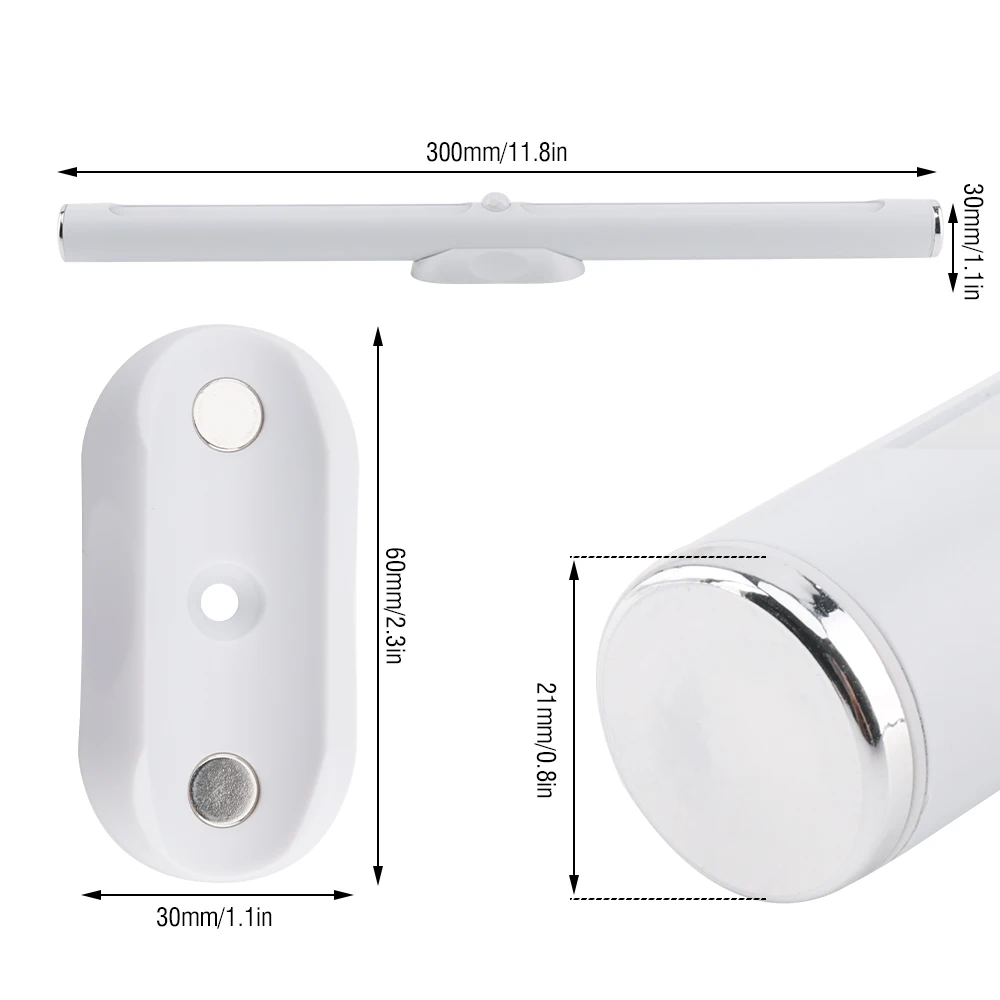 BORUiT 30cm 22 LED Cabinet Light Motion Sensor Kitchen Bedroom LED Closet Lighting Rechargeable Wireless Magnetic - BORUiT 30cm 22 LED Cabinet Light Motion Sensor Kitchen Bedroom LED Closet Lighting Rechargeable Wireless Magnetic Wardrobe Light 3 | RadiantHomeLighting Motion Sensor Lights