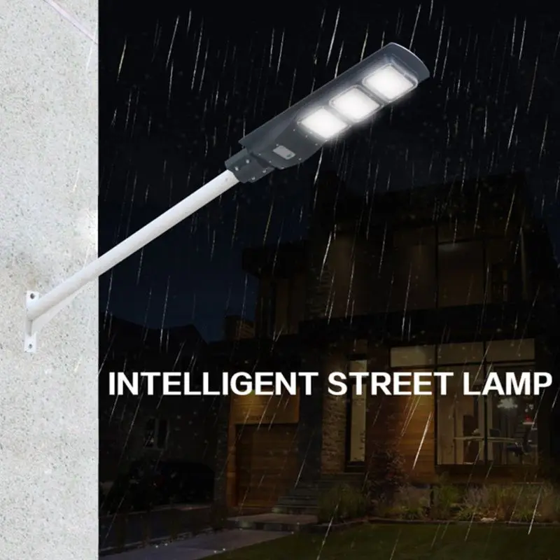 

60W/30W Solered Powered LED Street Lamp Wall Timing Light With Motion Sensor Remote Radar Sensing For Garden Courtyard