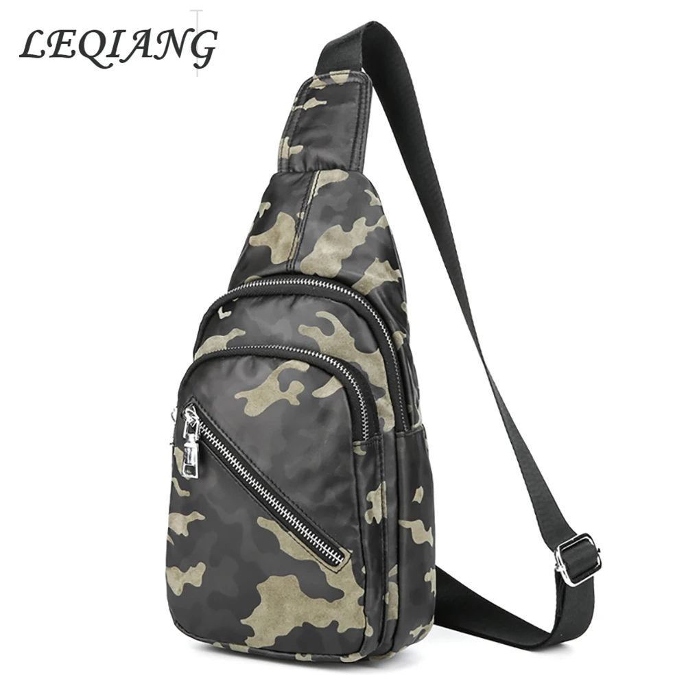 Men Vintage Waterproof Camouflage Sling Chest Bag Cross Body Shoulder