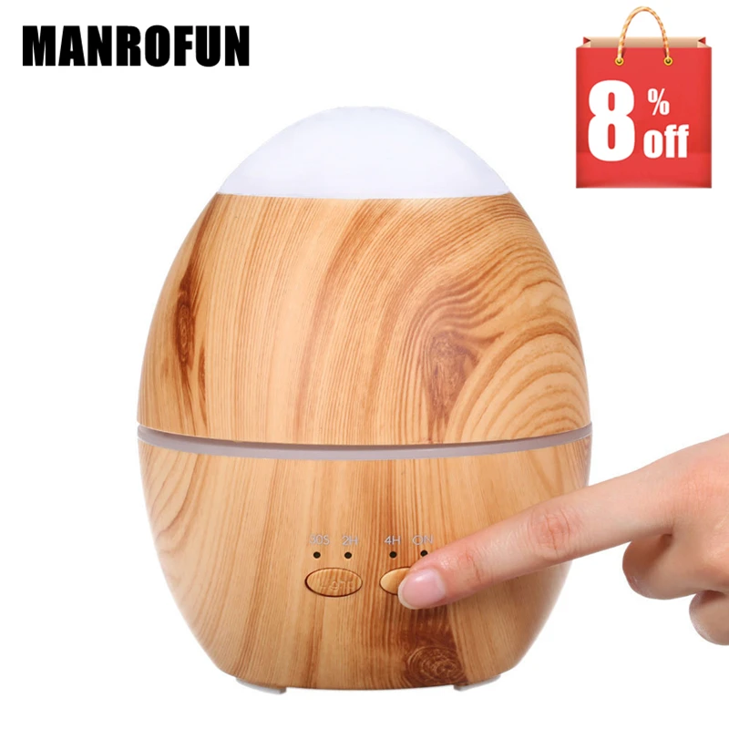 

MRF-019 300ml Free ship creative household mini wood grain aromatherapy machine humidifier water droplets fragrance enhanceme