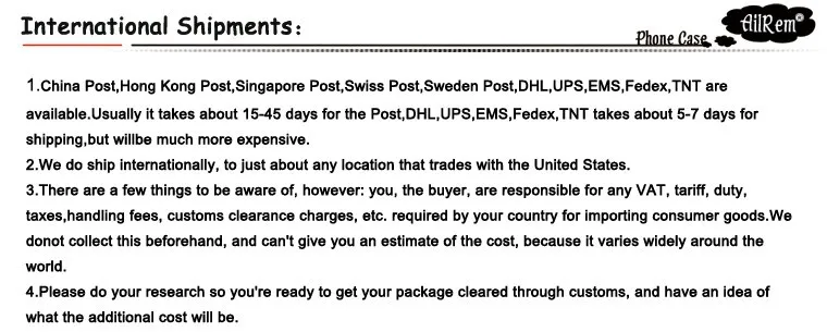 International Shipments