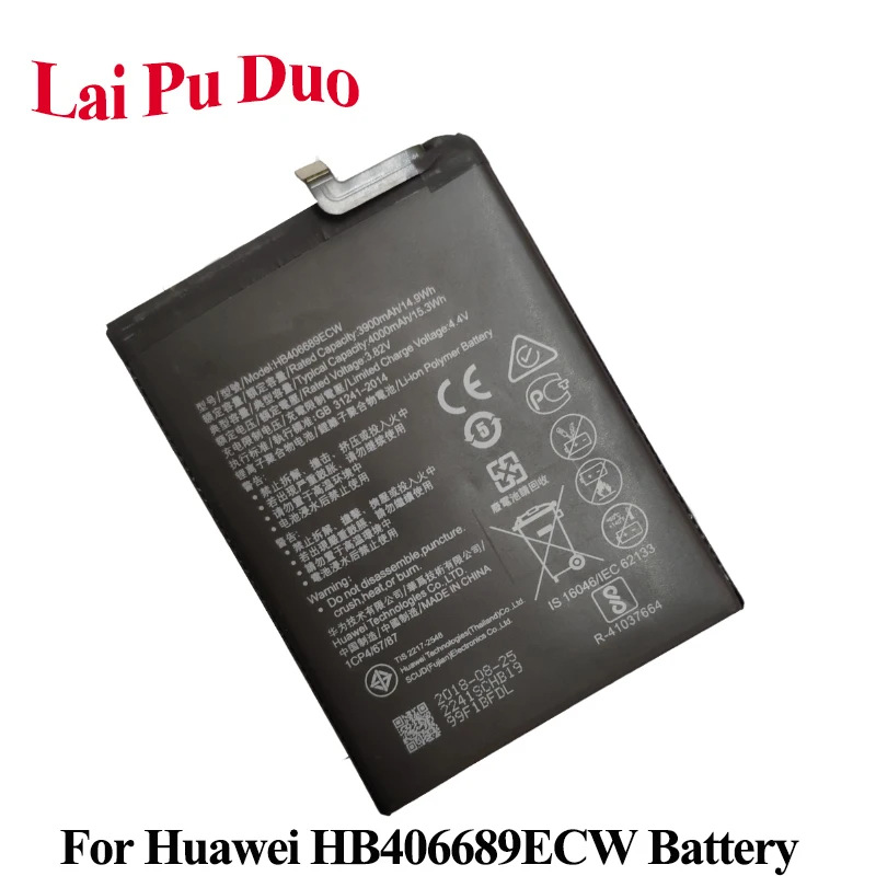 

HB406689ECW Phone Battery For Huawei TRT-L21A TRT-L53 TRT-AL00 TL10A Y7 TRT-LX1 /LX2/LX23 Enjoy 7 plus For Huawei Y7 Prime