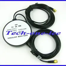 10 шт./лот) GPS+ GSM Телевизионные антенны Комбинации Телевизионные антенны с 3 м кабель SMA разъем