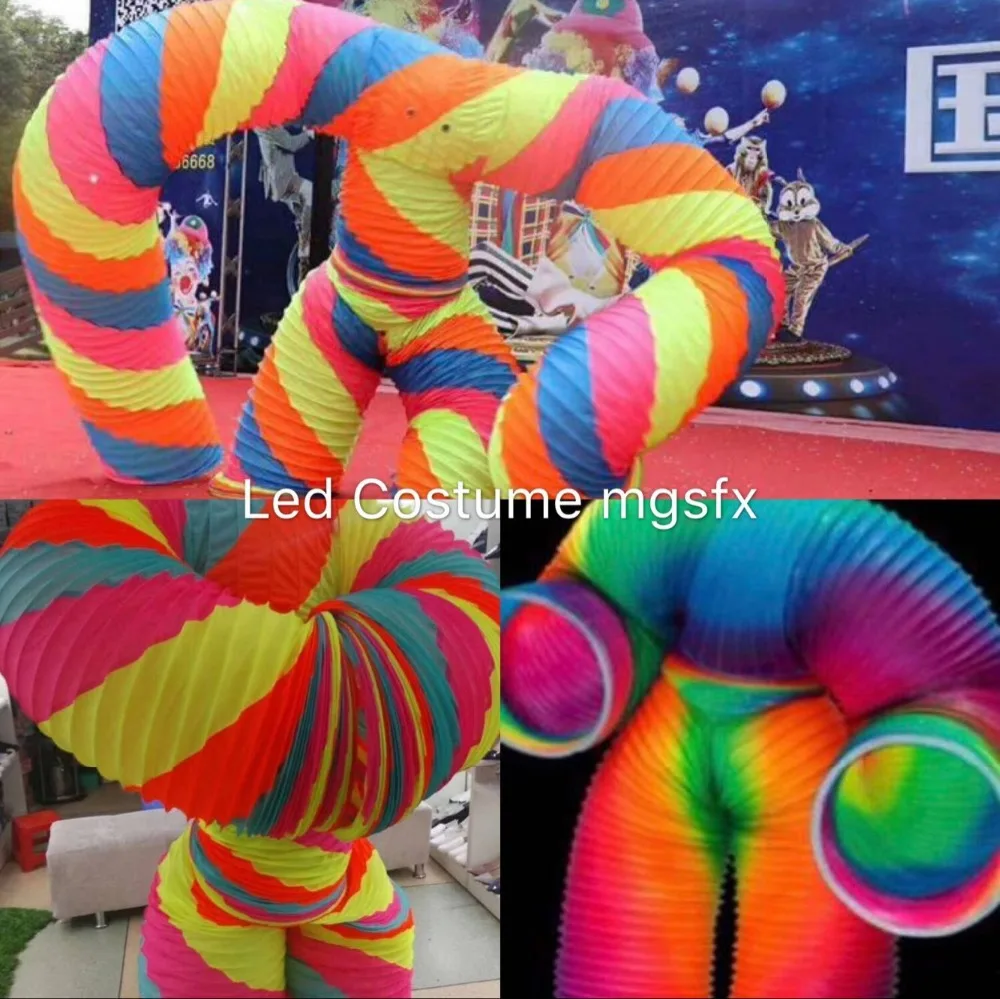 

Rainbow tube dance water tube dance for stage performance show