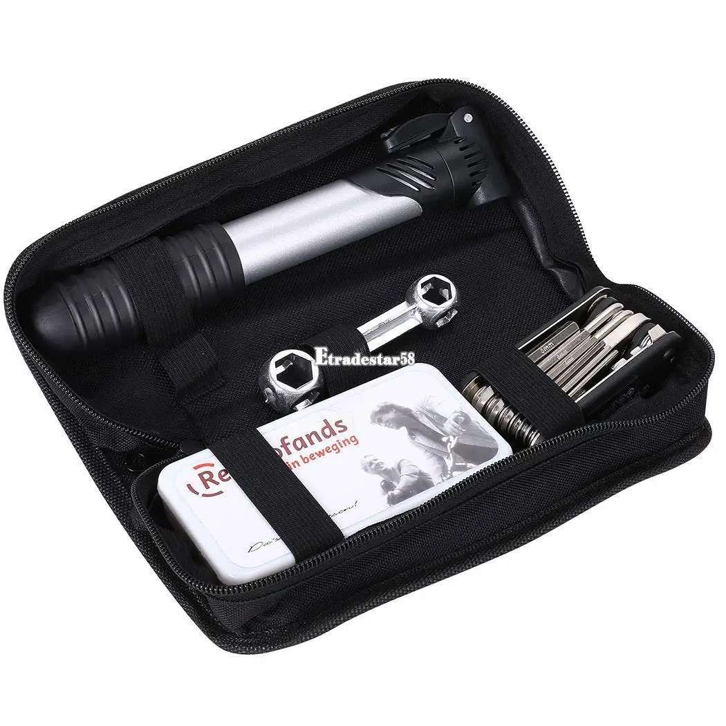 

'0 Profit' 16 in 1 Multi Function Kit Patch Bike Bicycle Cycling Repair Tool ET