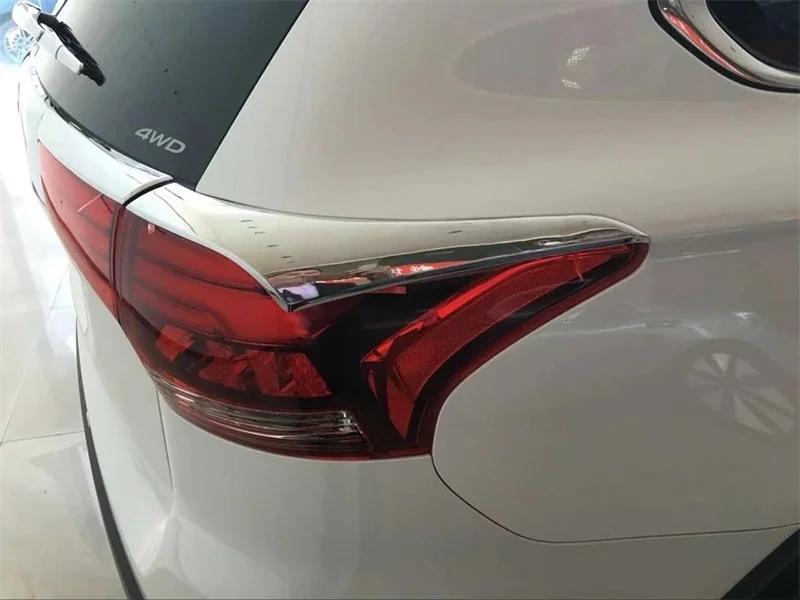 

Abaiwai аксессуары для автостайлинга для Mitsubishi Outlander 2015 2016 2017 ABS хромированный задний фонарь для бровей задний фонарь полоса крышки отделка