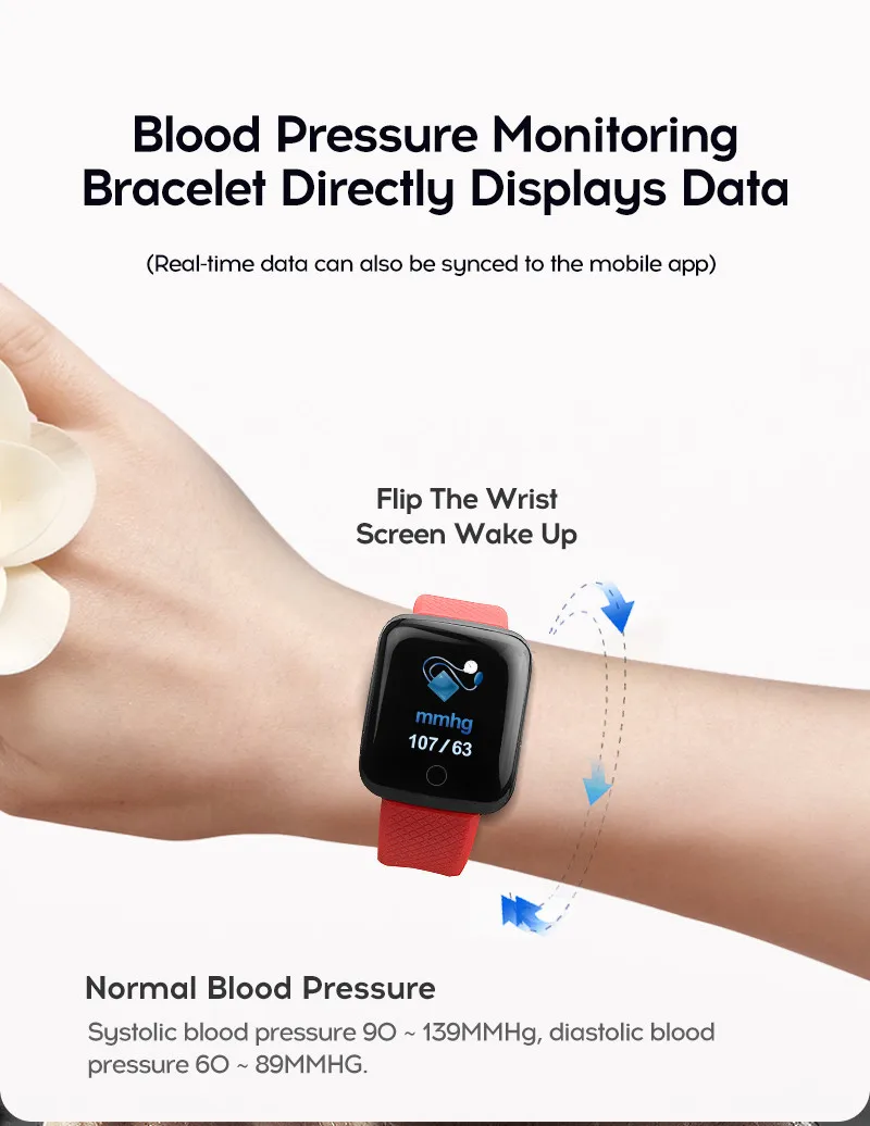 LYKRY A6S Smart Bracelet Fitness Tracker Heart Rate Blood Pressure Monitor Smart Band IP67 Waterproof Sports For Android IOS+Box (12)