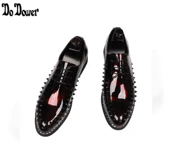 

Men's Dress Shoes Luxury Mens rivet Leather shoes Driving Oxfords Shoes Mens Loafers Moccasins Italian Shoes for Men Flats 38-44