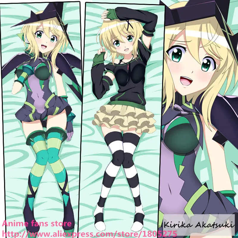 Cute Japanese Anime Senhime Zesshou Symphogear Kirika Akatsuki Lovely Pillowcase Pillow Case decorative Hugging Body Bedding | Дом и сад