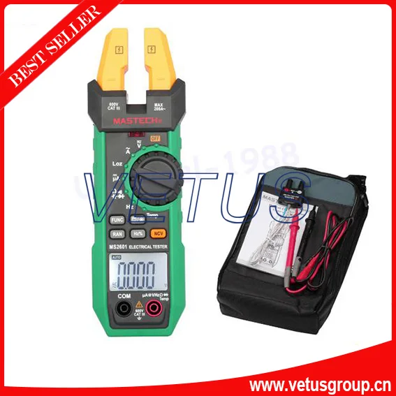 

MS2601 low price clamp meter with Frequency Duty Cycle Temperature tester