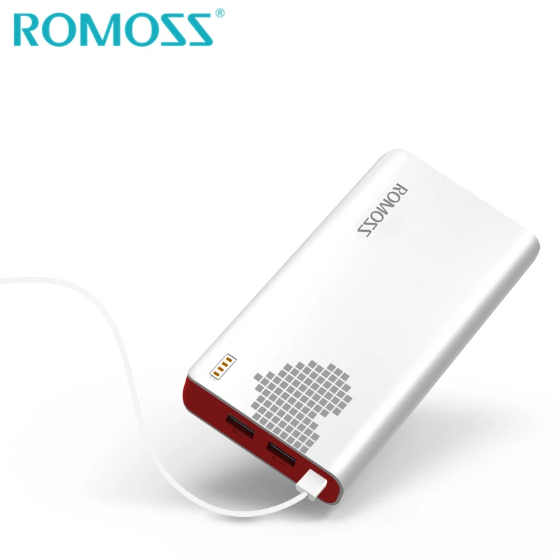 Внешний аккумулятор ROMOSS Sense6 на 20000 мА · ч|20000mah power|original romossromoss 20000mah |
