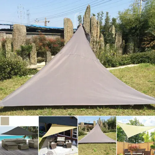 

Triangle 3x3x3m Waterproof Sun Shelter Sunshade Protection Outdoor Canopy Garden Patio Pool Shade Sail Awning Camping Tent 2019