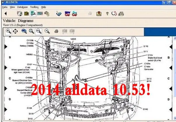  Coche caliente Software de reparación 750 GB HDD incluyendo Alldata y Mitchell Alldata 1053 versión