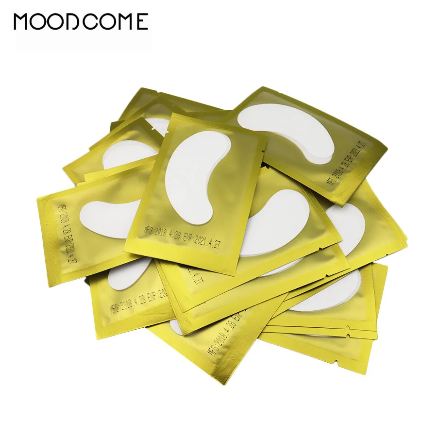 

10/50 Pairs/lot Eye Pads Eyelash Extension Gel Paper Silicone Under Eye Pads Collagen Lint Free Eyelash Extension Tools Patches