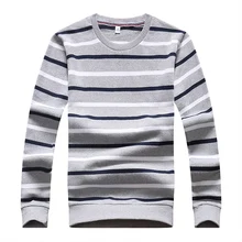 GUIXIANG Осень стиль мужские шерстяные свитера Повседневный вязаный полосатый мужской модный шерстяной свитер
