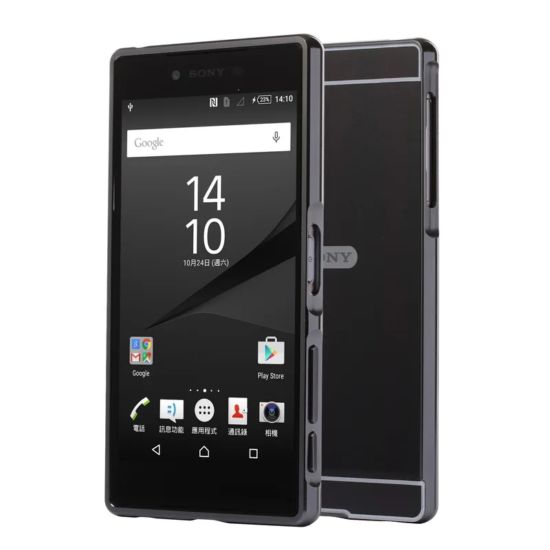 Для sony Xperia Z5 Premium E6853 E6883 5," чехол с металлической рамкой и задней крышкой жесткий чехол для sony Z5 Premium Dual E6883