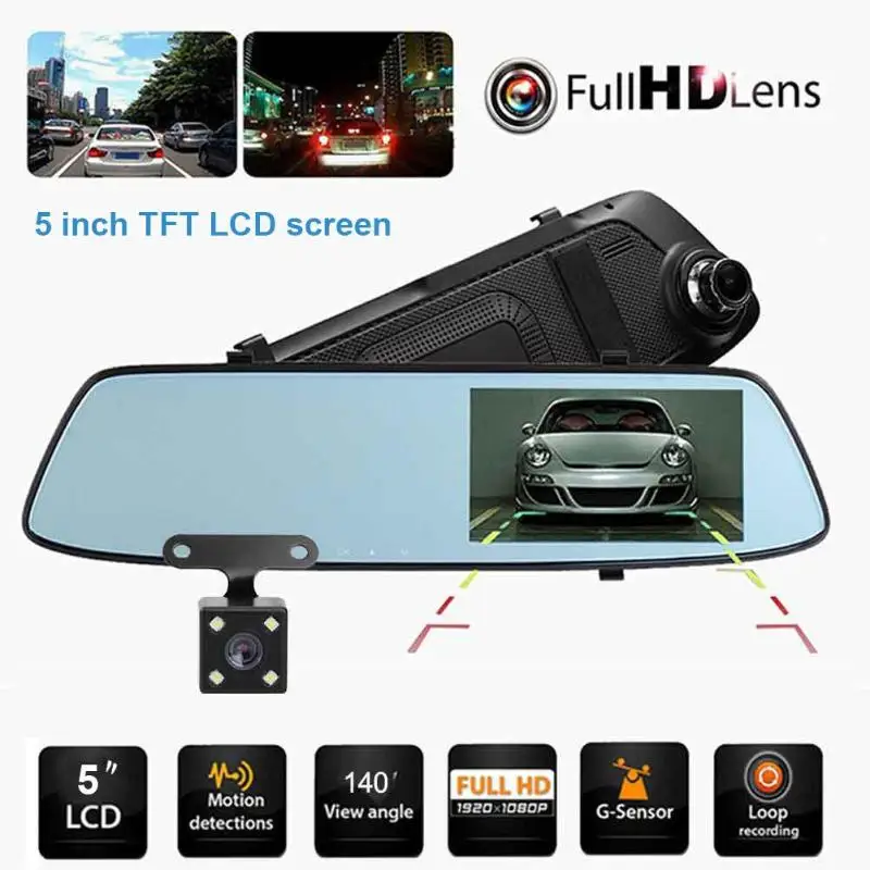 Anytek T33 5.0in IPS Touch Screen Dual Lens Car DVR Camera Video Recorder ADAS ESI Anti-shaking Car DVR Dash Camera Anytek T33 5.0in IPS Touch Screen Dual Lens Car DVR Camera Video Recorder ADAS ESI Anti-shaking Car DVR Dash Camera
