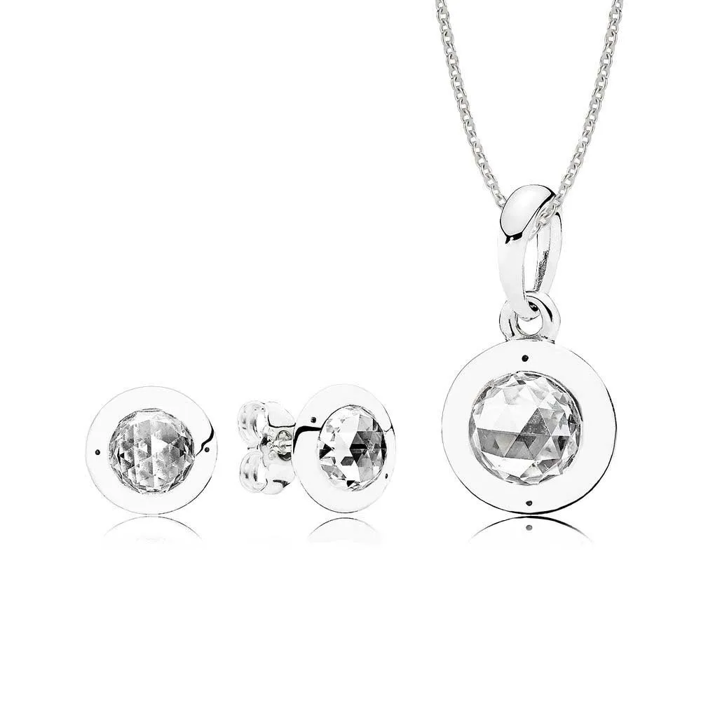 

Fanier 100% 925 Sterling Silver Gift Set Charm Glue Original Jewels Radiant Woman Two Pieces Together