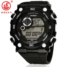 Montre Homme OHSEN Брендовые мужские светодиодный цифровые часы спортивные часы мужские часы с будильником водонепроницаемые ударопрочные военные наручные часы Relogios