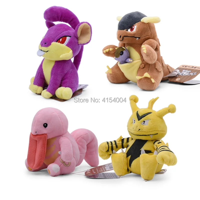 Аниме Стиль Кукла Gyarados погремушка Scolipede Machop Gastly Kangaskhan Lucario чучела Peluche плюшевые игрушки Рождественский подарок