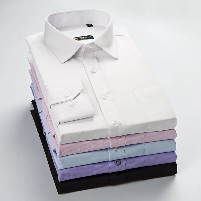 Unisplendor 2019 الرجال قمصان الأعمال الرسمي طويلة الأكمام القطن قميص الرجال الأزياء وزرة مخطط قمصان S-5XL YN900