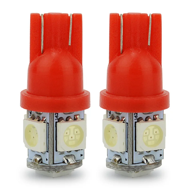 Safego 2 шт. T10 W5W светодиодный Автомобильный свет лампы 5050 194 168 5SMD 12 V Клин