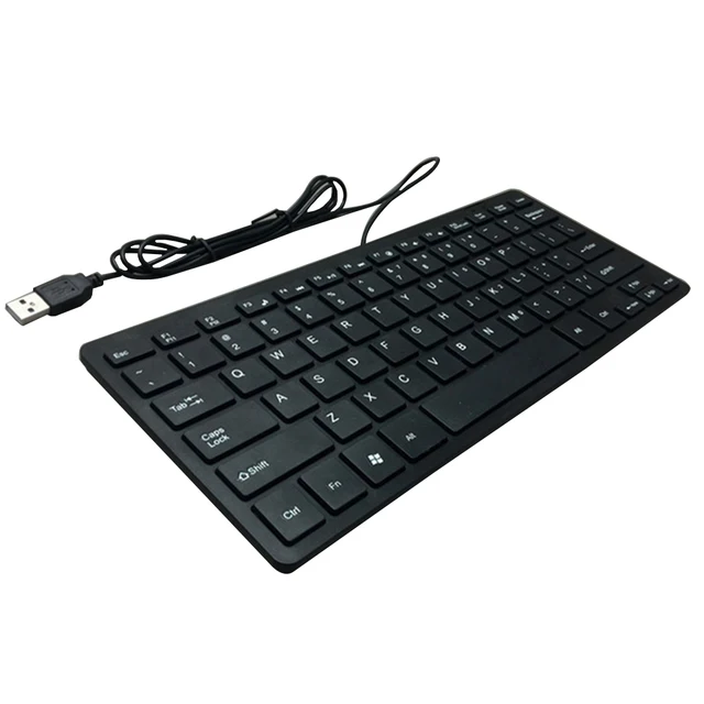 Professional Ultra Thin USB Wired Mini Lightweight Computer Keyboard