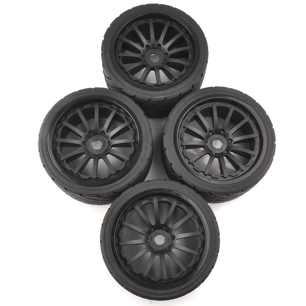 Trucks em Rodas de Estrada Pneus para Corridas de Carros de Rali Hex 1:8 rc Monster 139mm 70mm Brinquedo Acessórios Peças 4 pc - Set 17mm 13 4 pcset 17mm hex 1:8 rc monster