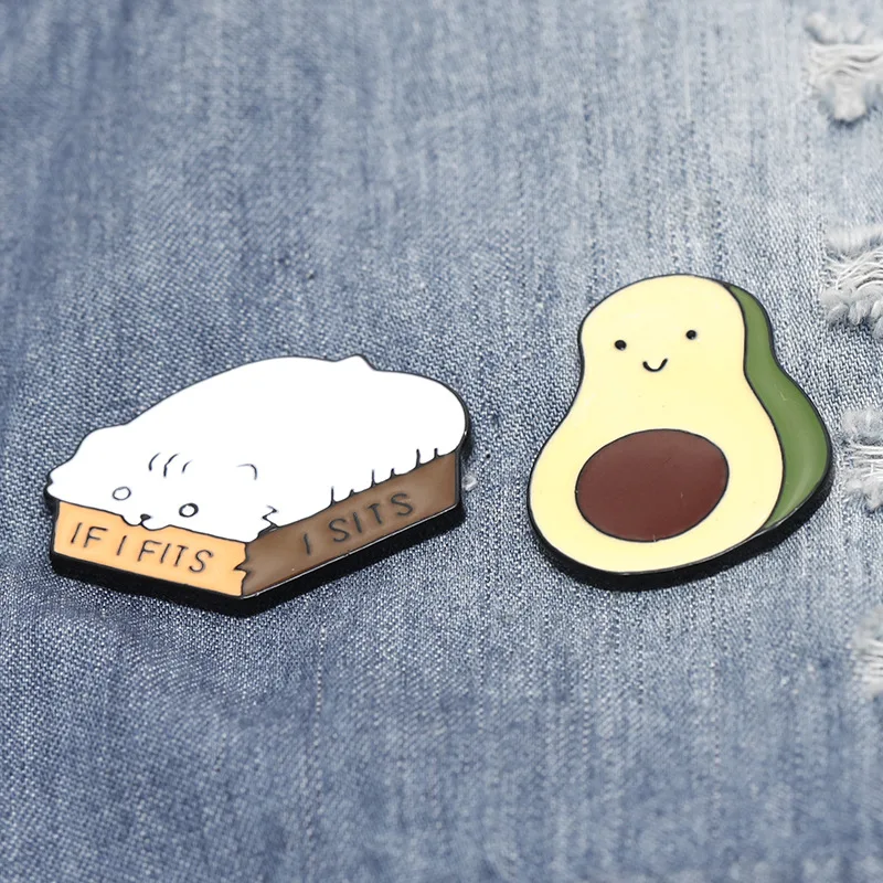 Avocado Lapel Pin | Avocado Pin | Fruit Pin | Pin Badge