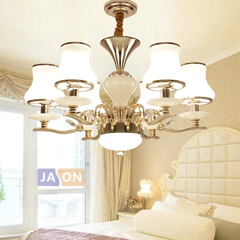 

led e14 Postmodern Iron Glass Crystal Golden LED Chandelier Chandelier Lighting LED Light LED Lamp For Foyer Dinning Room