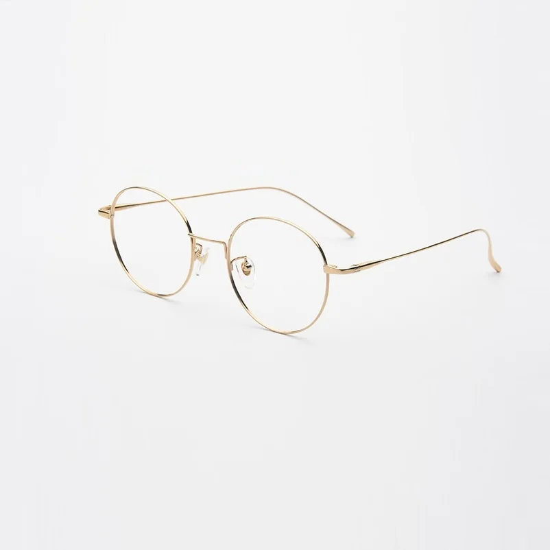 

Ultra light pure titanium full-rim brand eyeglasses frames men retro Optical computer goggles titanium frame women eyewear