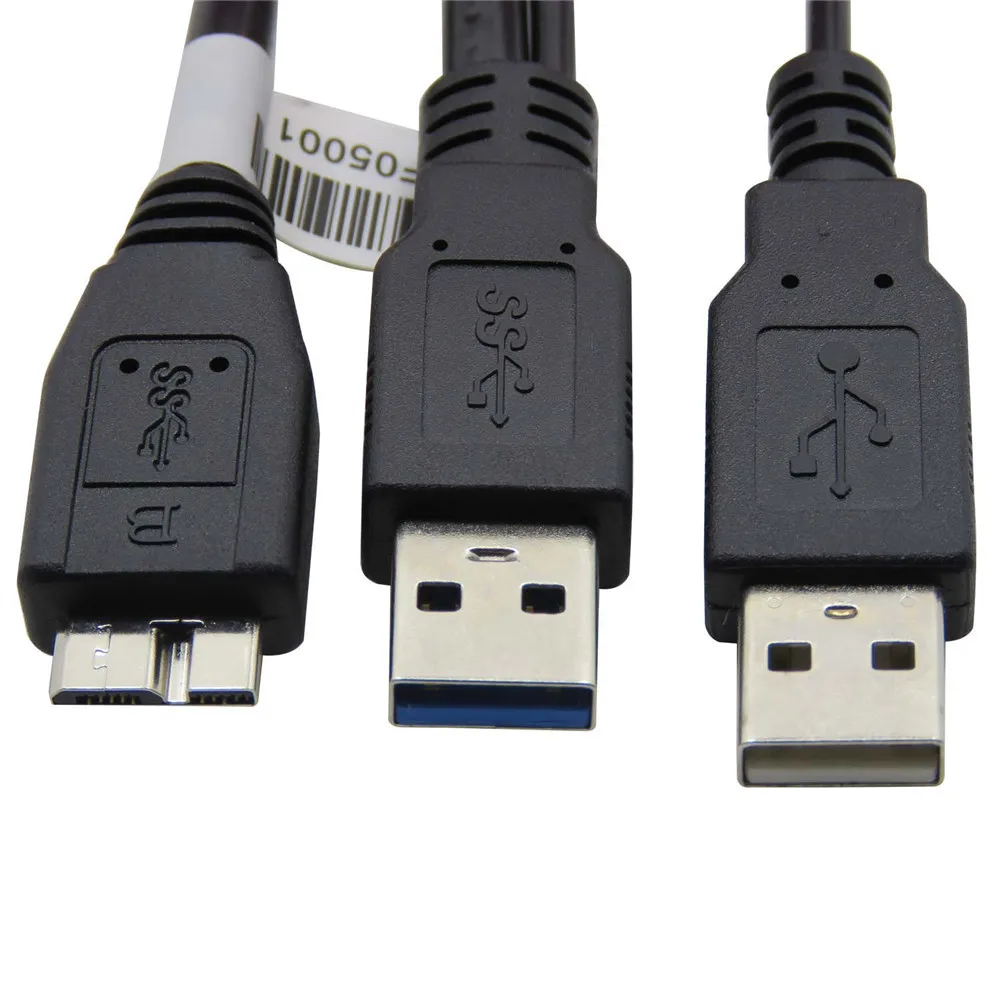 2 шт./лот Два USB3 0 A штекер Micro USB 3 B кабель для мобильного жесткого диска с