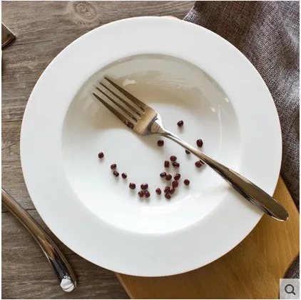 

Creative Kitchen Tableware Round Pasta Plate Microwave Oven For