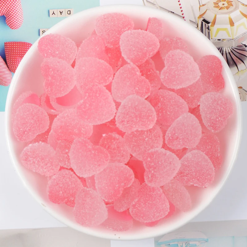 

Happy Monkey 5pcs/10pcs/pack Slime Charms Toys Resin Love Candy Supplies Addition Filler For Fluffy Clear Cloud Slime DIY Crafts