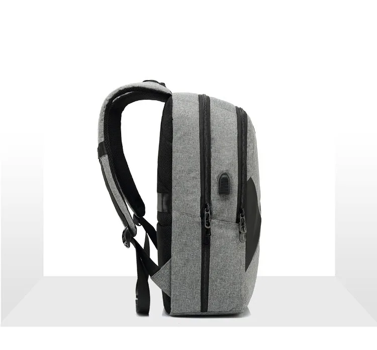 Дорожный рюкзак, деловой простой рюкзак для путешествий, мужской серый цвет, Оксфорд, многофункциональный рюкзак,, Студенческая школьная сумка
