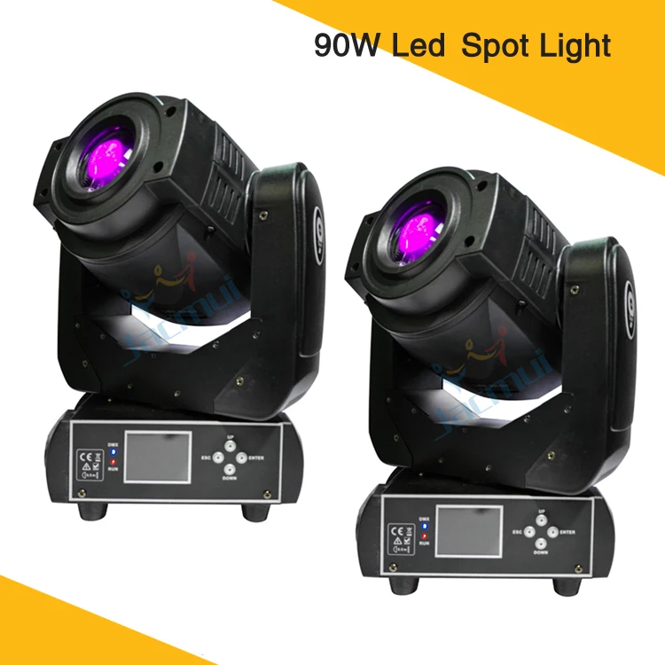 

(2Pcs/Lot) Led Spot Light 90W Mini Moving Head Spot Stage Gobo Lighting Effect Dj Club Ktv Disco Spot Lights