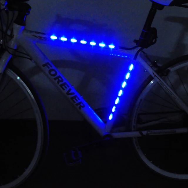 Iguardor Battery Operated Bicycle LED Safety Spoke Light Strip Tape