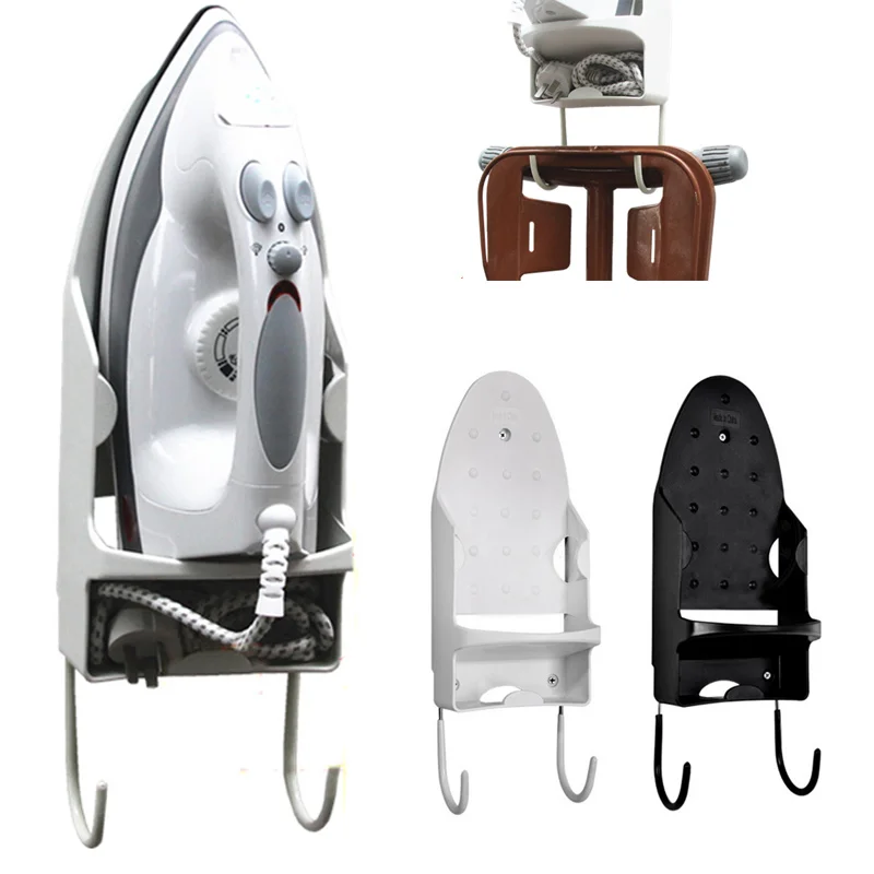 

Multifunction Heat Resistant Iron Shelf Home Dryer Stand Flat Iron Wall Plate Holder Hanger Electric Iron Hanger 1pcs
